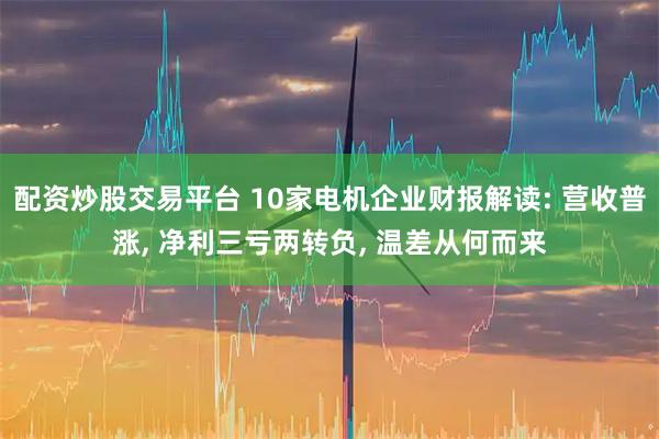配资炒股交易平台 10家电机企业财报解读: 营收普涨, 净利三亏两转负, 温差从何而来