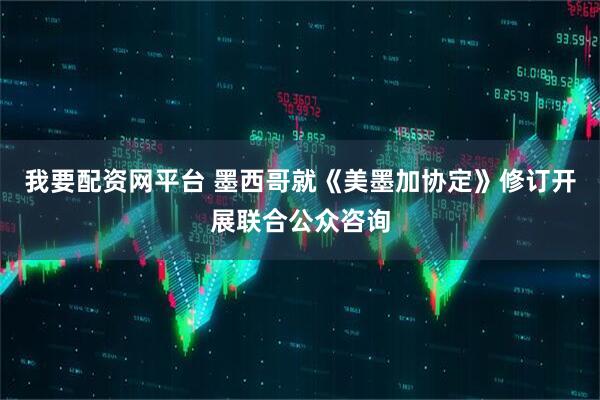 我要配资网平台 墨西哥就《美墨加协定》修订开展联合公众咨询